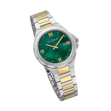 Saint Honore Matignon Women's Green MOP Silver Gold Watch