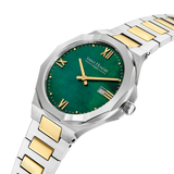 Saint Honore Matignon Women's Green MOP Silver Gold Watch