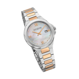 Saint Honore Matignon Women's White MOP Dial Silver Rose Gold Watch