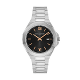 Saint Honore Matignon Men's Black Dial Silver Watch