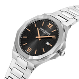 Saint Honore Matignon Men's Black Dial Silver Watch
