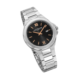 Saint Honore Matignon Men's Black Dial Silver Watch