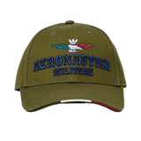 Aeronautica Militare Men's  Embroidered Logo Baseball Cap
