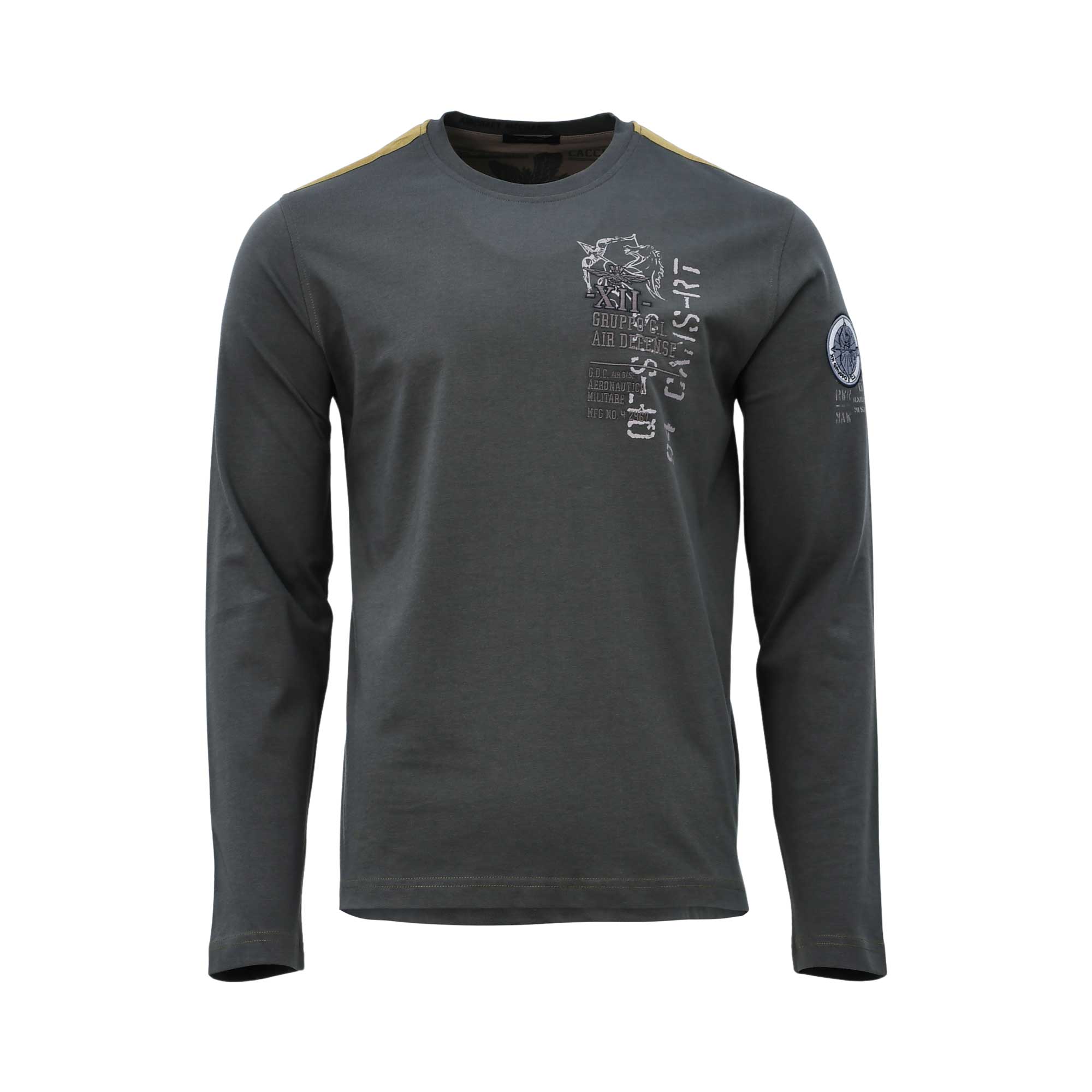 Aeronautica Militare Men's Long-Sleeve T-Shirt with 
