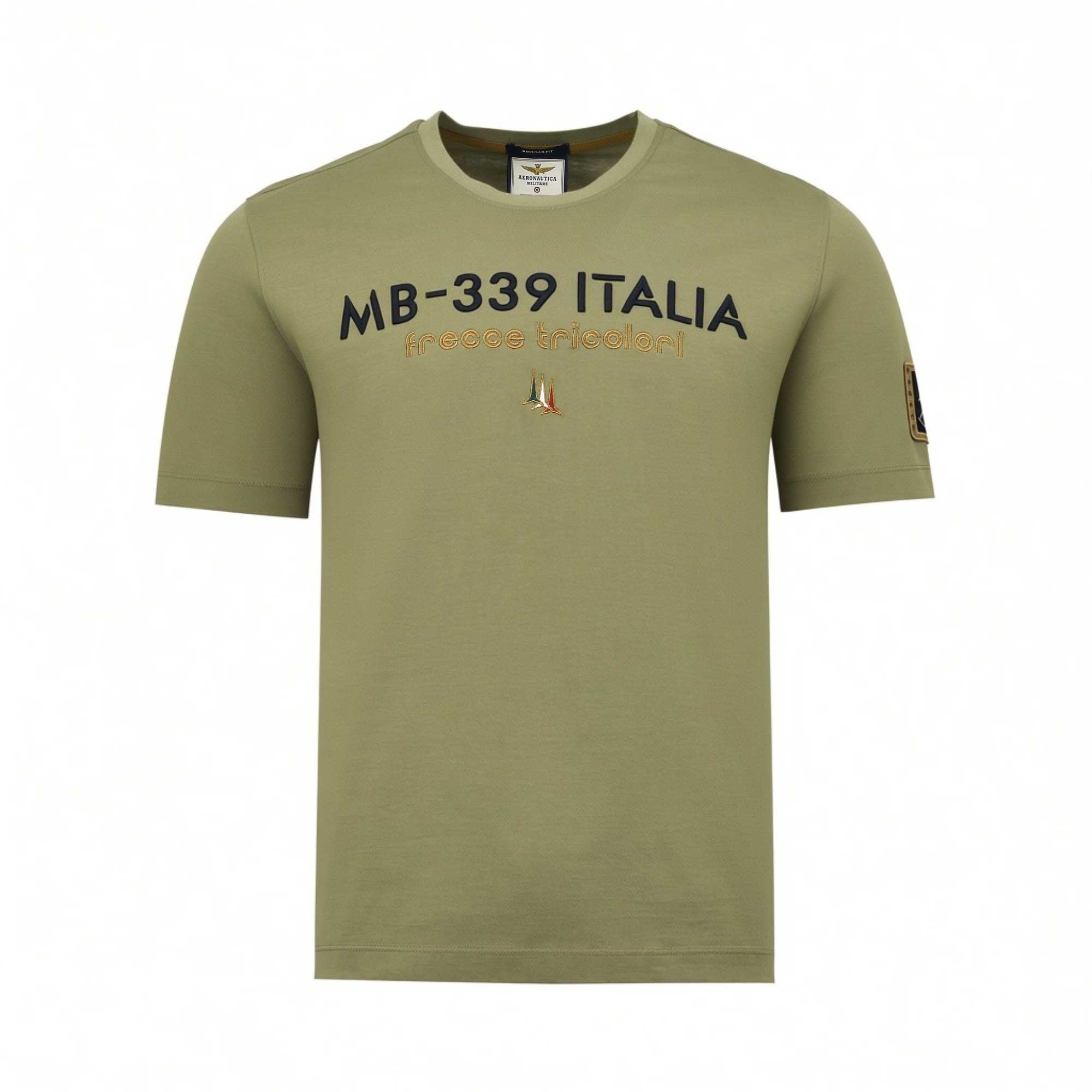 Aeronautica Militare Men's Embroidered V-Neck T-Shirt