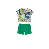 Moschino Kids Baby Boy's Green Set of T-Shirt & Bermuda