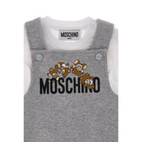 Moschino Kids Baby Boy's White & Grey Set T-shirt & Overall