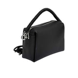 Muni Women's Sculptural Spiral Handle Satchel Hand Bag