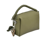 Muni Women's Sculptural Spiral Handle Satchel Hand Bag