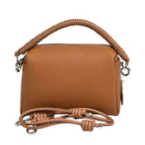 Muni Women's Sculptural Spiral Handle Satchel Hand Bag