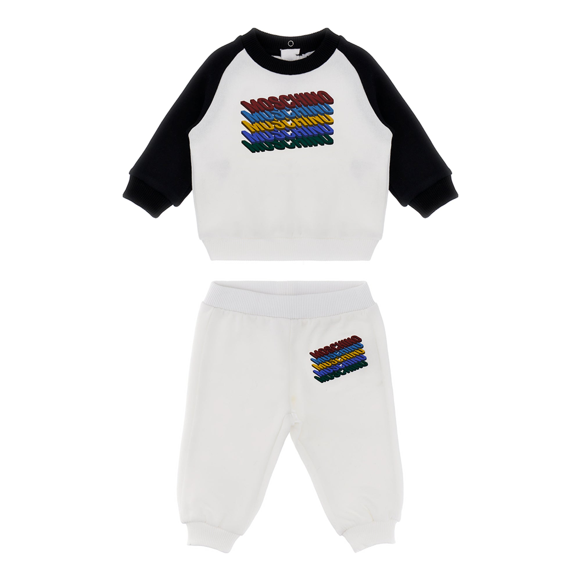 Moschino Kids Baby Boy's White & Black Jogging Suit | Baby | Baby Boy (9M - 36M) | Baby Boy Jogging Suits | Baby Collection | Baby Jogging Suits | FYFL | GCC | Jogging Suits | Winter 2024 Moschino Kids Baby Boy's White & Black Jogging Suit | Baby | Baby Boy (9M - 36M) | Baby Boy Jogging Suits | Baby Collection | Baby Jogging Suits | FYFL | GCC | Jogging Suits | Winter 2024