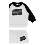 Moschino Kids Baby Boy's White & Black Jogging Suit