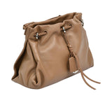 MUNI Slouchy Leather Drawstring Bag, a perfect blend of relaxed elegance and artisanal craftsmanship.