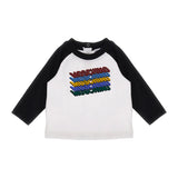 Moschino Kids Baby Boy's White & Black Long Sleeve T-Shirt