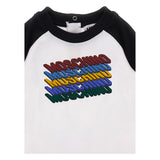 Moschino Kids Baby Boy's White & Black Long Sleeve T-Shirt