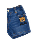 Moschino Kids Baby Denim Blue Bermuda