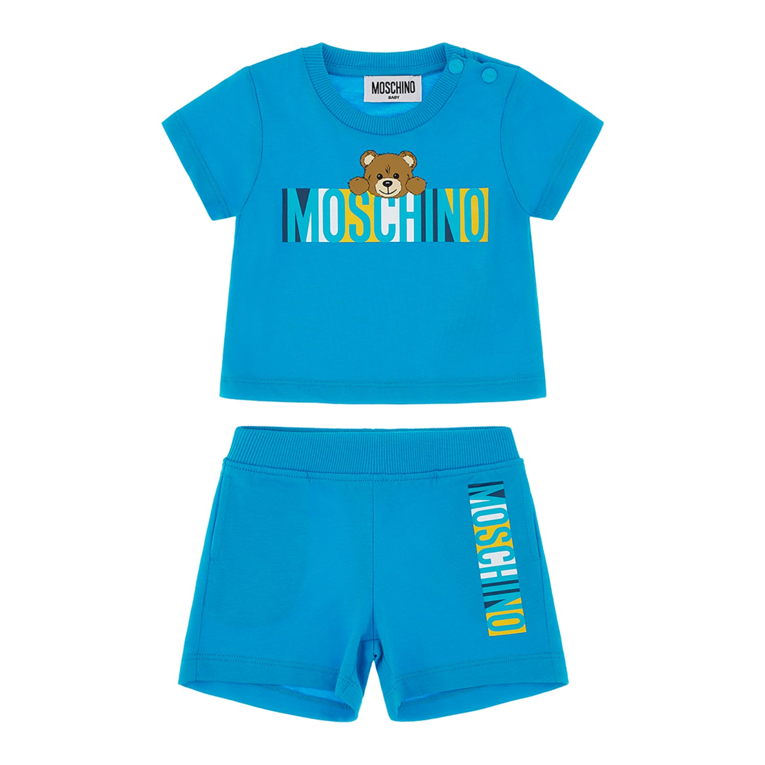 Moschino Kids Baby Boy's Ocean Blue Set of T-Shirt & Bermuda | Baby | Baby Boy (9M - 36M) | Baby Boy Sets | Baby Collection | Baby Sets | GCC | new-season-2025 | Sets Moschino Kids Baby Boy's Ocean Blue Set of T-Shirt & Bermuda | Baby | Baby Boy (9M - 36M) | Baby Boy Sets | Baby Collection | Baby Sets | GCC | new-season-2025 | Sets