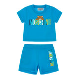 Moschino Kids Baby Boy's Ocean Blue  Set of T-Shirt & Bermuda