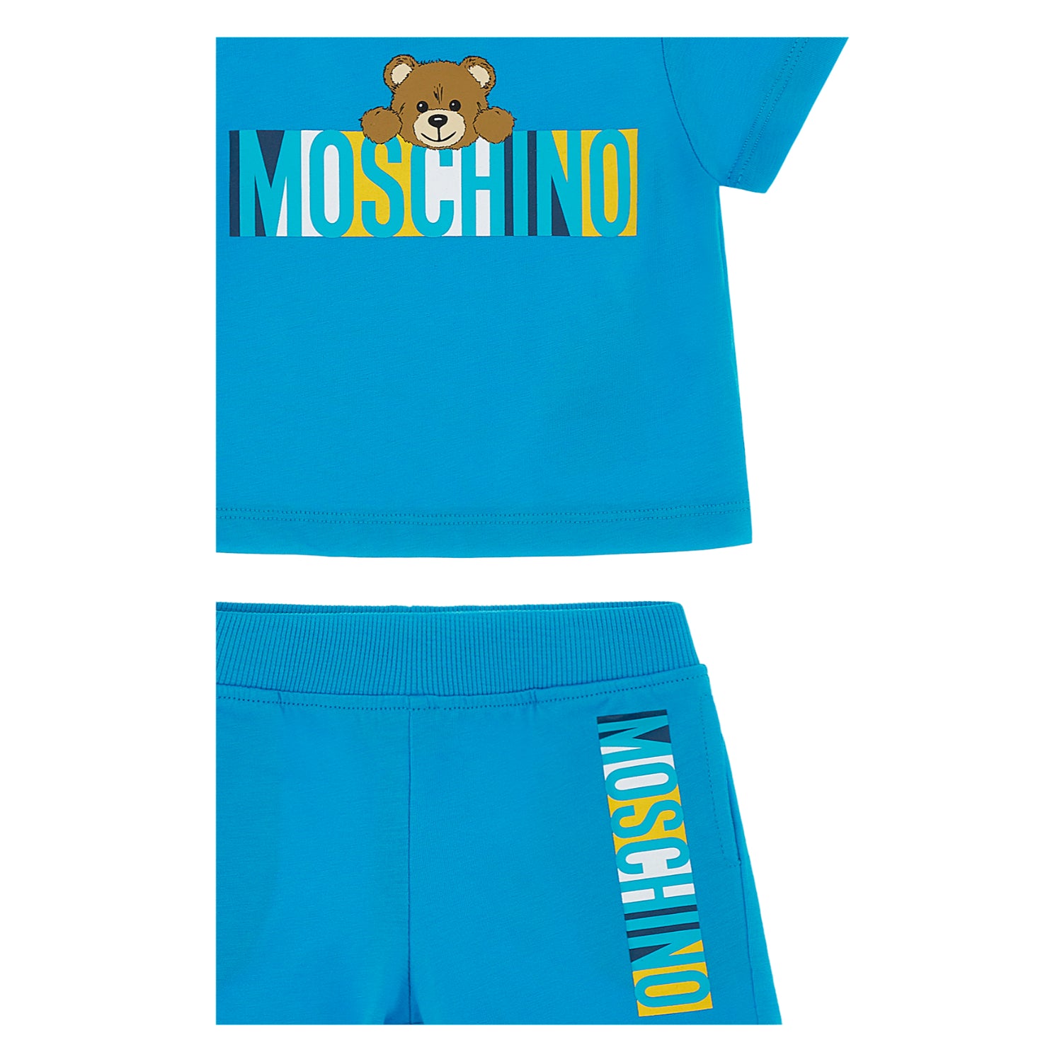 Moschino Kids Baby Boy's Ocean Blue Set of T-Shirt & Bermuda | Baby | Baby Boy (9M - 36M) | Baby Boy Sets | Baby Collection | Baby Sets | GCC | new-season-2025 | Sets Moschino Kids Baby Boy's Ocean Blue Set of T-Shirt & Bermuda | Baby | Baby Boy (9M - 36M) | Baby Boy Sets | Baby Collection | Baby Sets | GCC | new-season-2025 | Sets