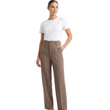 Milva Mi Women's High-Waisted Straight-Leg Tailored Trouser