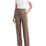Milva Mi Women's High-Waisted Straight-Leg Tailored Trouser