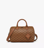 MCM Ella Boston Ladies Bag in Lauretos Cognac
