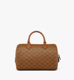 MCM Ella Boston Ladies Bag in Lauretos Cognac