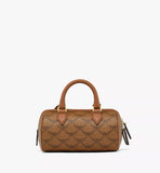 MCM Ella Boston Ladies Bag in Lauretos Cognac