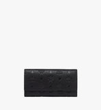 MCM Women's Aren Continental Wallet in Embossed Monogram Leather