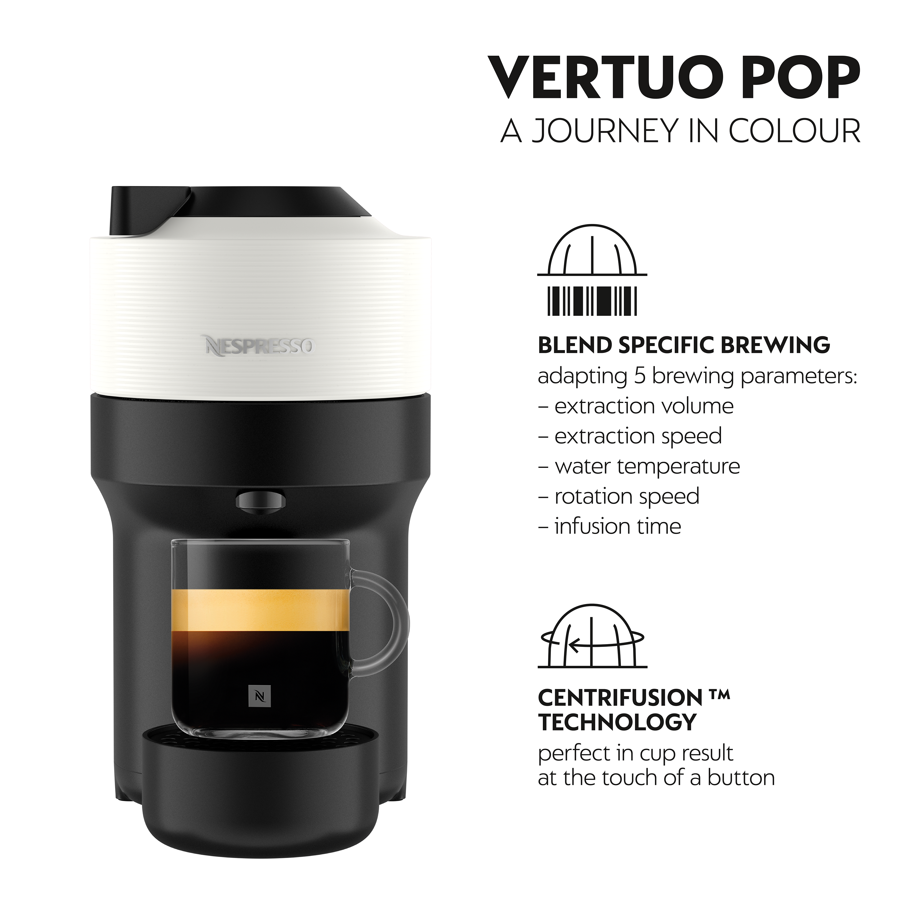 Nespresso Vertuo Pop Coconut White