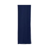 Detailed views of the matching sheer midnight navy sheila included with the Maison Darine kaftan set.