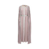 Marwa Ghassan Azura Pink Kaftan with Silver Embroidery — Shop the Latest Online