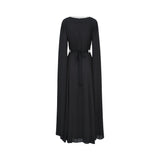 Marwa Ghassan Black Embellished Kaftan with Silver Detailing — Now Available Online