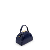 Mlouye Women's PANDORA Mini Patent Navy Hand Bag