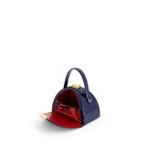 Mlouye Women's PANDORA Mini Patent Navy Hand Bag