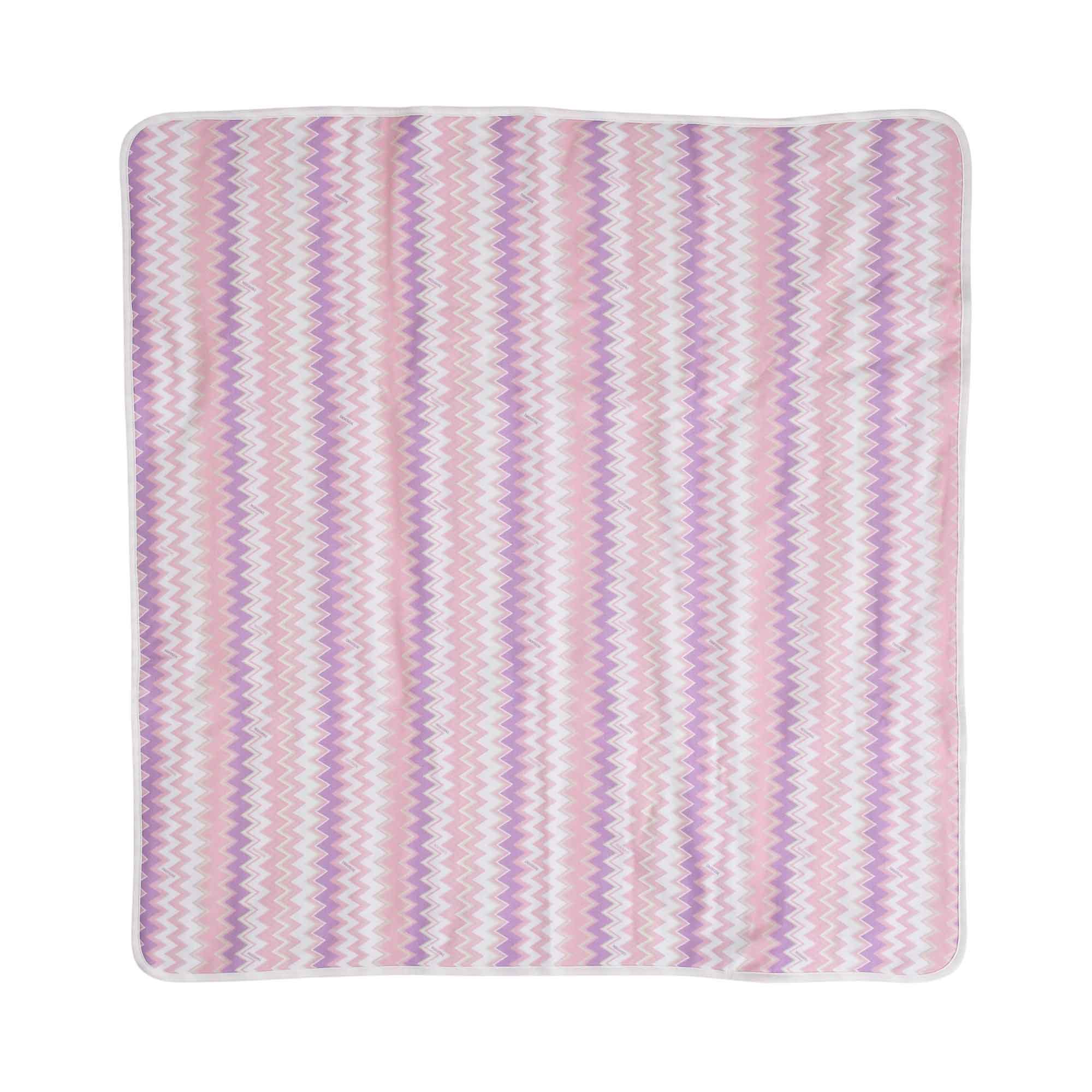 Missoni Kids White/Pink Baby Blanket with zigzag pattern – Shop the Latest Online