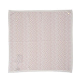 Missoni Kids White/Pink Baby Knit Blanket with zigzag pattern – Available for Online Purchase