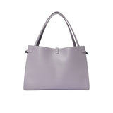 Light gray handbag on a white background.