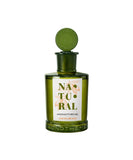 Monotheme Natural Cocoa Beans Eau de Toilette 100ml in an apothecary-style green glass bottle with a round 'M' embossed cap.