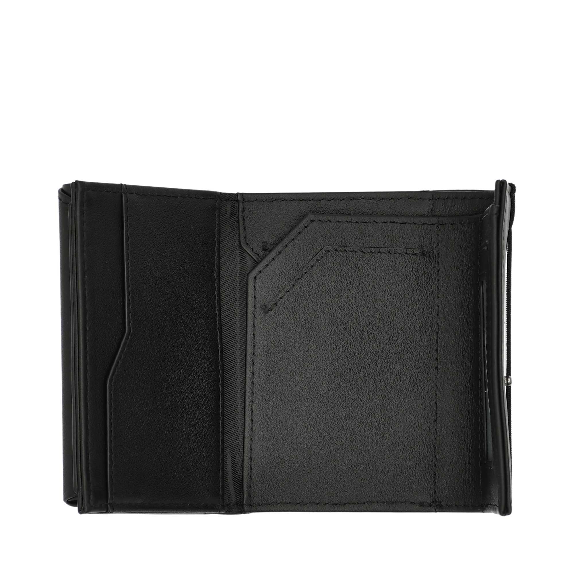 Mosafer Prestige Black Leather Wallet with RFID Blocking and Card Pop-Up System – Now Online