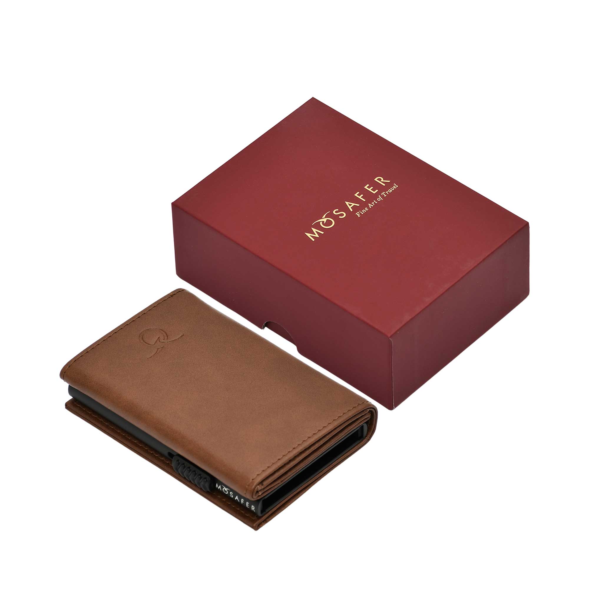 Mosafer Regent Brown Leather Wallet with Coin Pocket – Available for Online Purchase