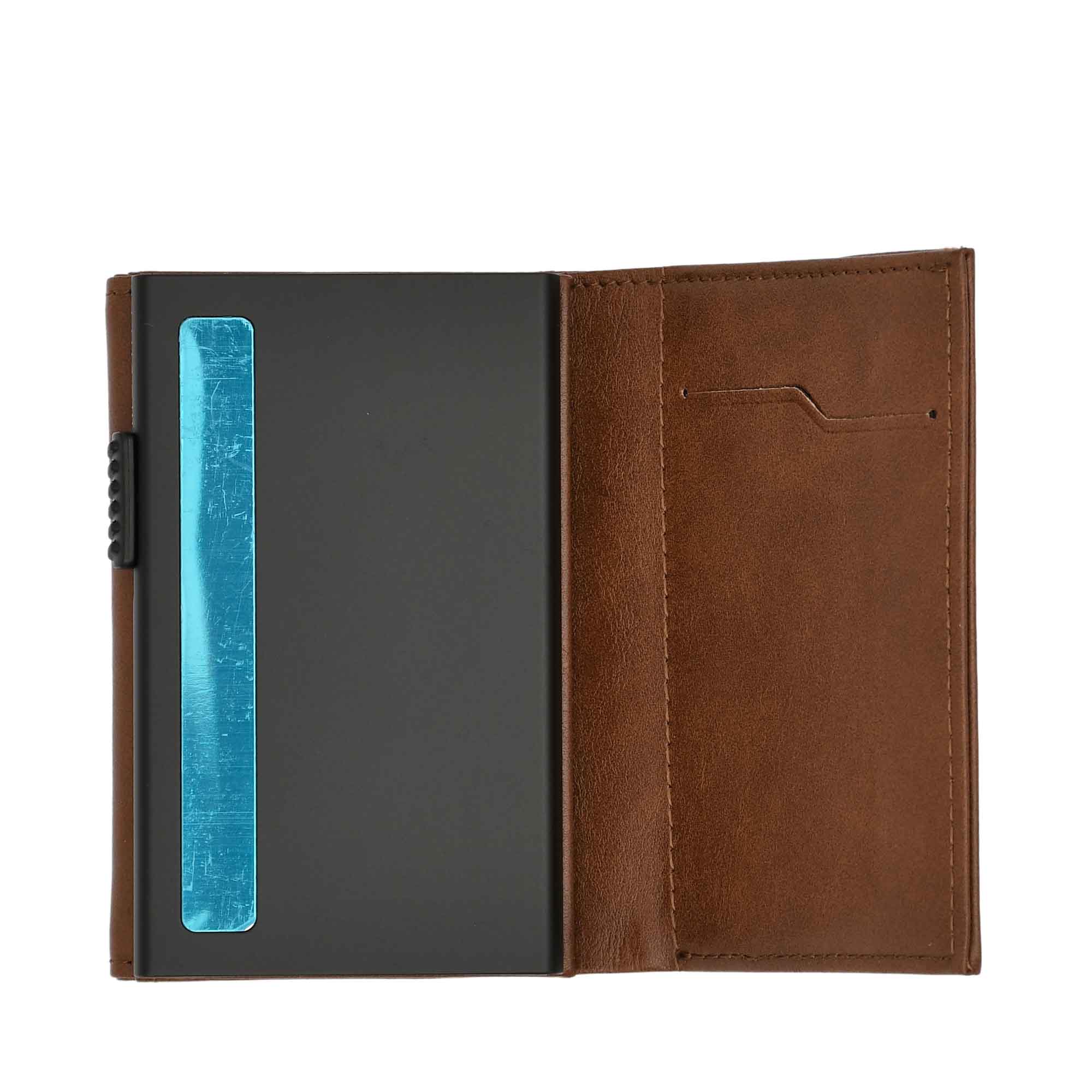 Mosafer Regent Brown Leather Wallet with Coin Pocket – Available for Online Purchase