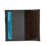 Mosafer Regent Espresso Leather Wallet with RFID Blocking – Available for Online Purchase