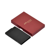 Mosafer Sleek Black Metal Wallet with Slim Card Protection – Shop Now Online