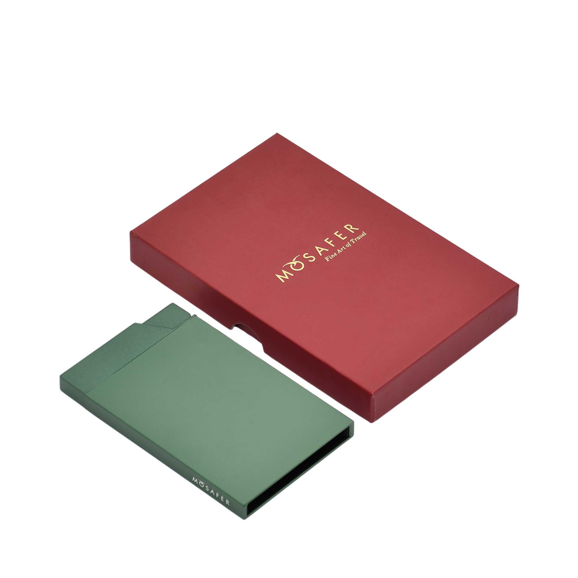 Mosafer Sleek Emerald Metal Wallet with RFID Card Holder – Shop Now Online