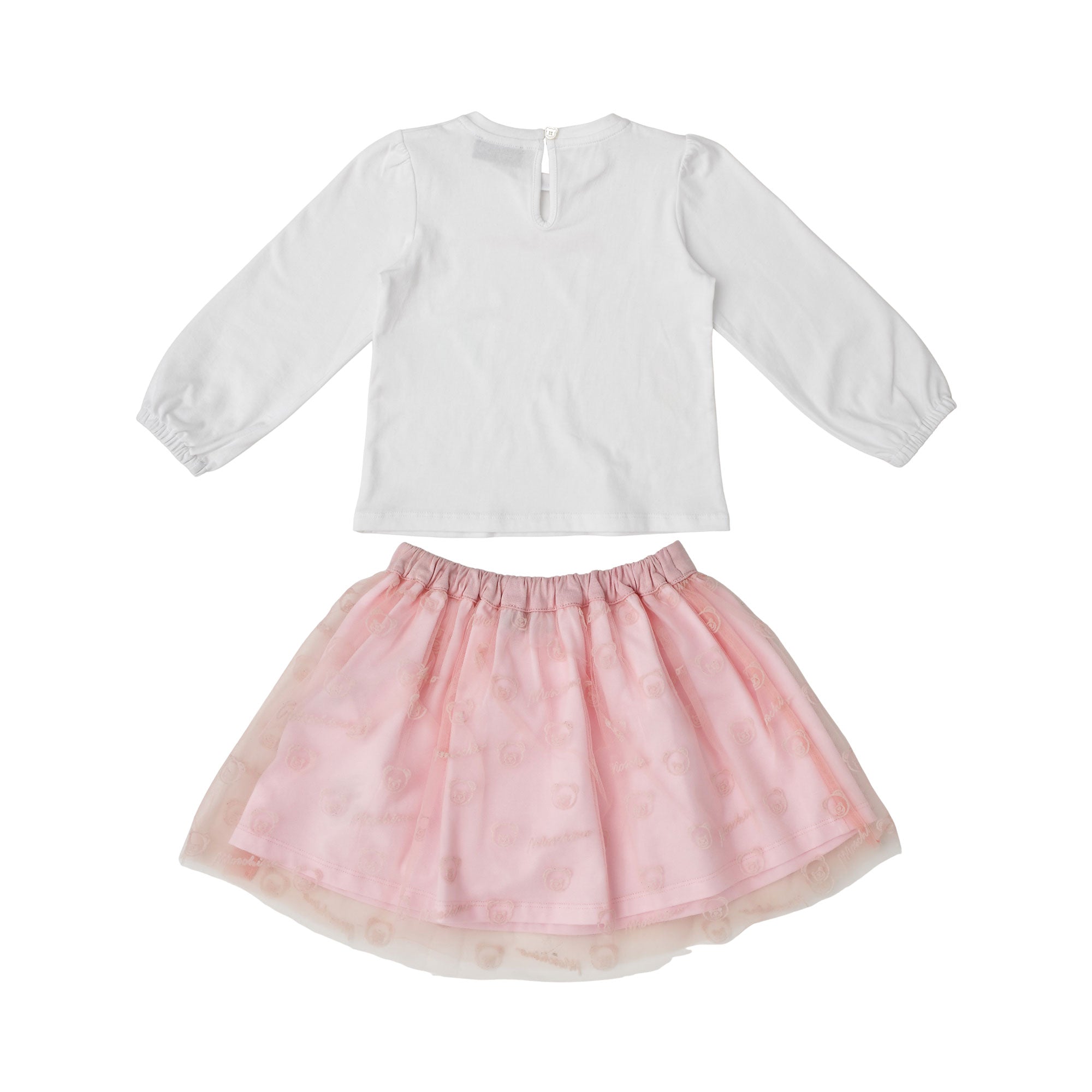 Moschino Kids Baby Girl’s White Top & Pink Skirt Set – Now Online
