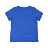Back view of the plain white cotton Moschino Kids T-shirt showing its clean silhouette and high-quality construction.