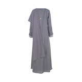 Nero Women's Grey Abaya Set