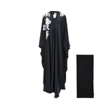 Nero Women's Occasions Black silver & Gold Abaya