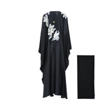 Nero Women's Occasions Black silver & Gold Abaya